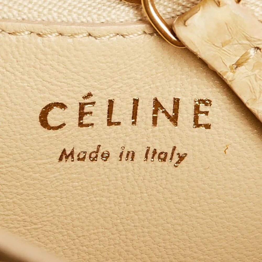 Celine Beige Python Mini Box Bag - image 6